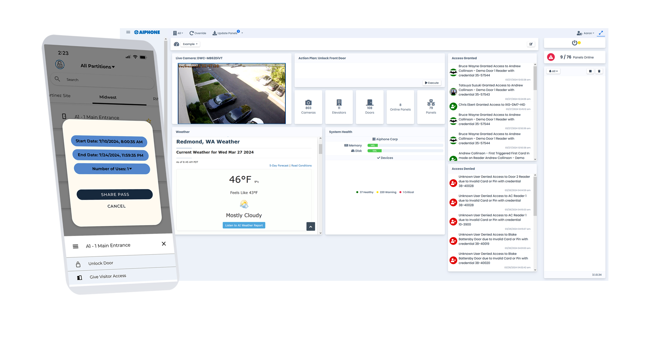 Acnio Mobileapp Softwaregraphic — commercial security installed by KSEDCO across Georgia