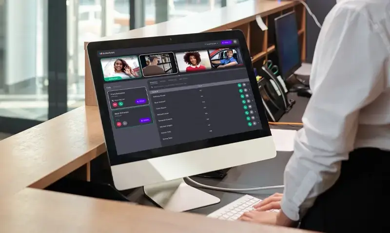 Front Desk Station Mobile at a Georgia commercial site, installed and supported by KSEDCO