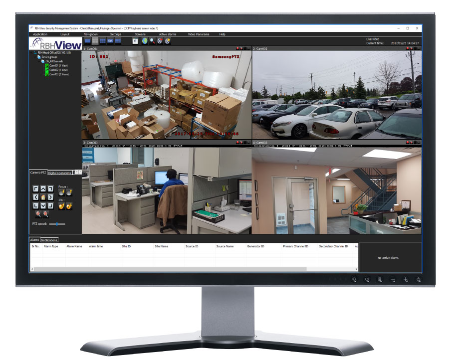 RBH View Monitor — commercial security installed by KSEDCO across Georgia